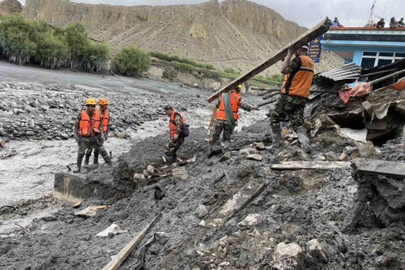 बाढीले क्षति पुर्‍याएको कागबेनीको पुनःनिर्माण थालियो